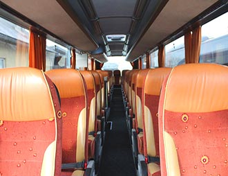 CityLiner Coach - luxurious seats
